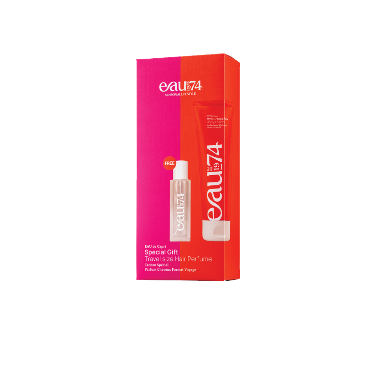 Cofanetto Eau de 1974 body lotion e hair perfume Capri
